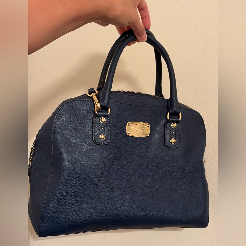 Elegant Navy Blue Michael Kors Handbag